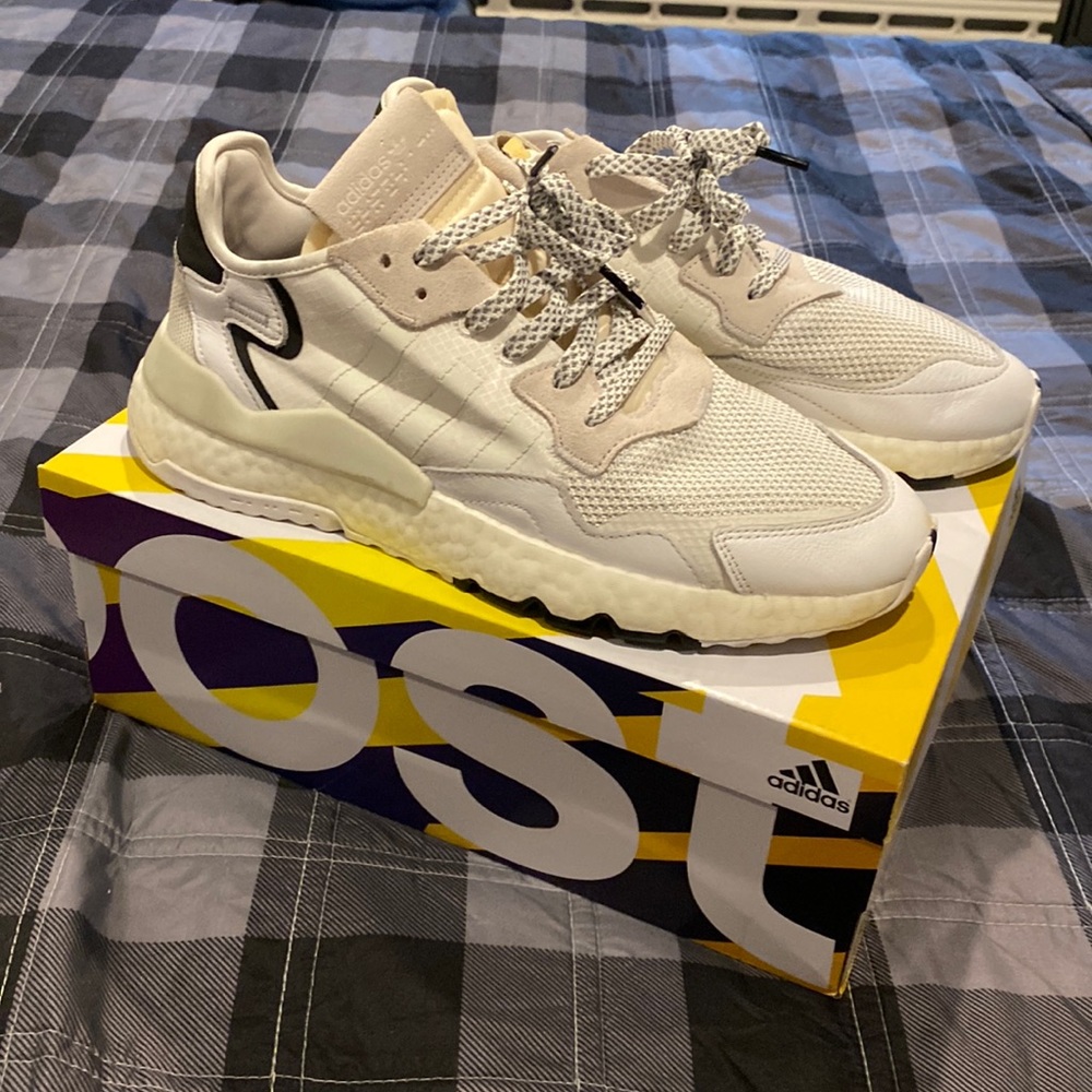 Adidas Nite Jogger “crystal white” size 10